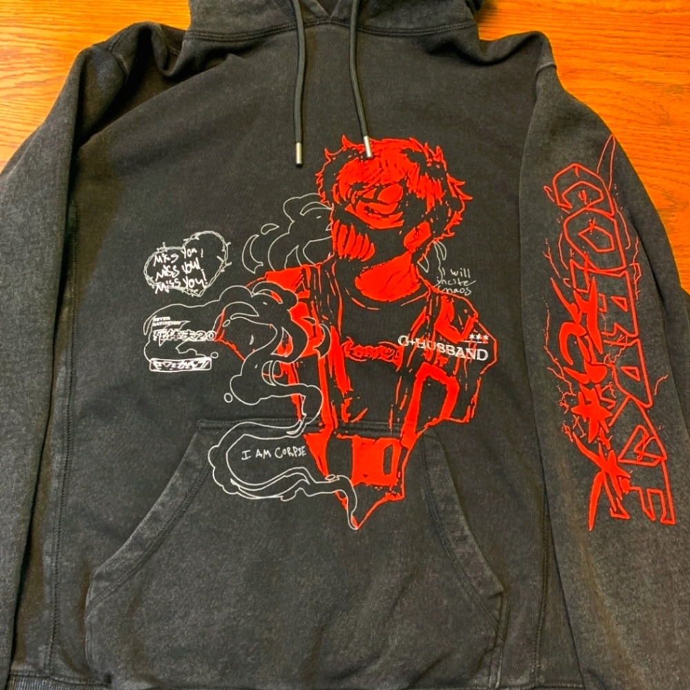Corpse Husband "Miss You" Hoodie size Medium